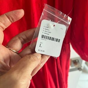 FREE People Elegant Red Dress - Size L